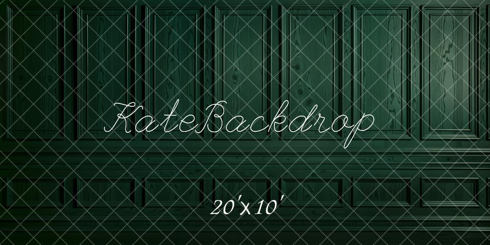 Kate Dark Green Retro Wall Backdrop Designed by Emetselch - Kate Backdrop AU