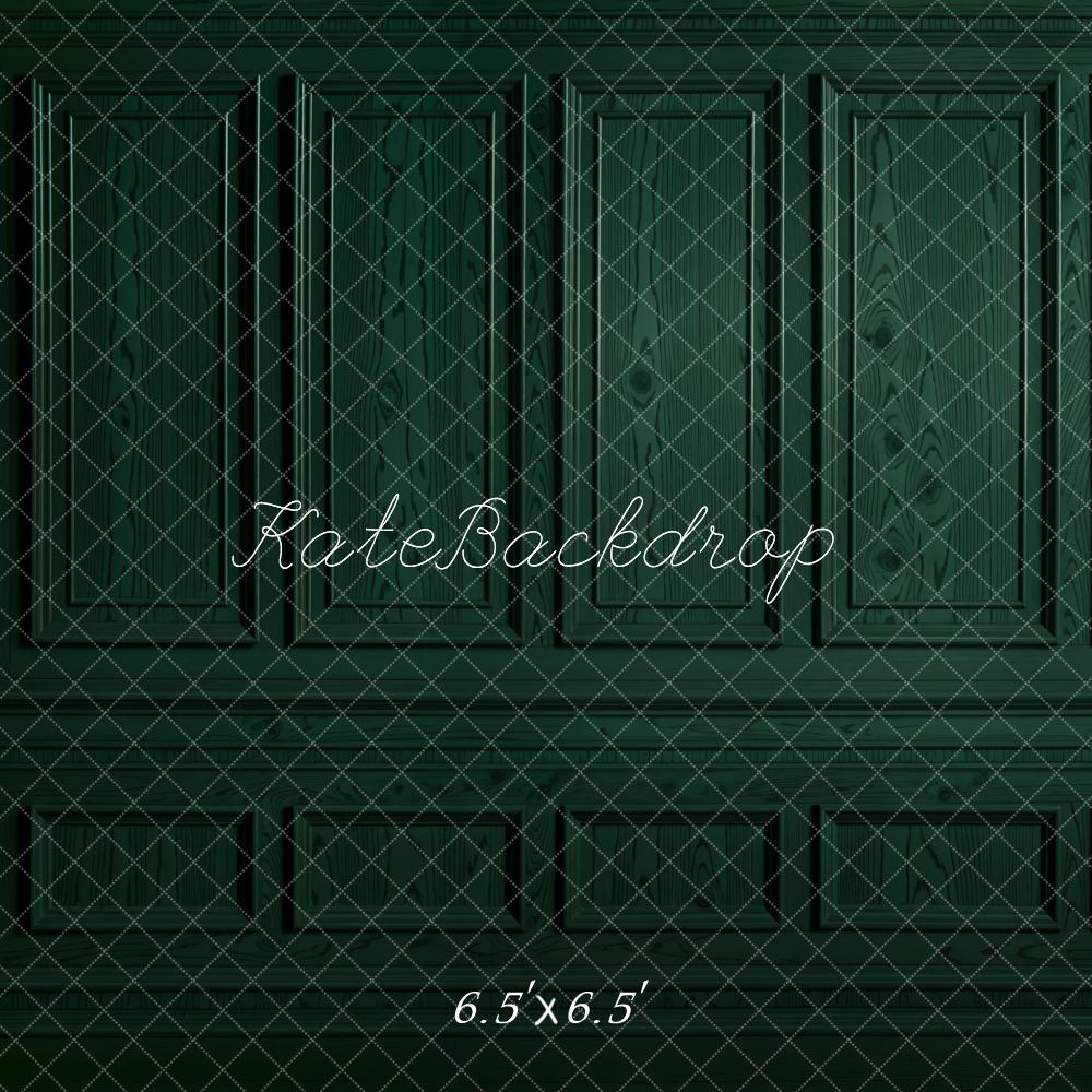 Kate Dark Green Retro Wall Backdrop Designed by Emetselch - Kate Backdrop AU