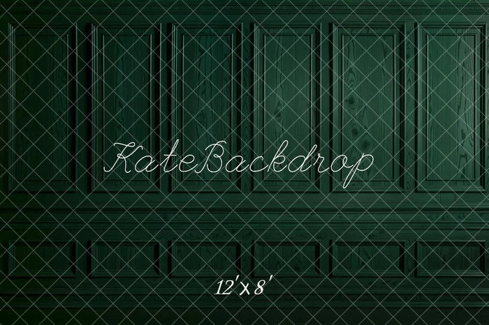 Kate Dark Green Retro Wall Backdrop Designed by Emetselch - Kate Backdrop AU