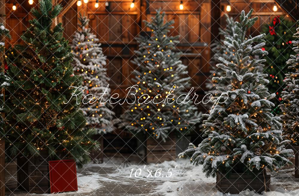 Kate Christmas Tree Bokeh Backdrop Designed by Emetselch - Kate Backdrop AU