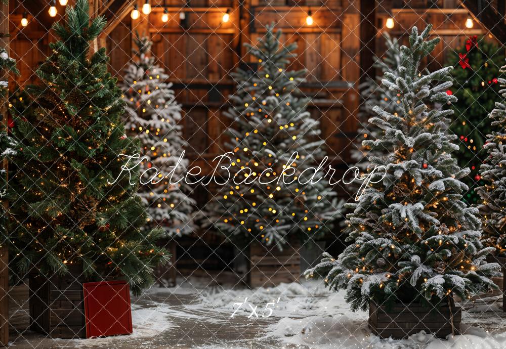 Kate Christmas Tree Bokeh Backdrop Designed by Emetselch - Kate Backdrop AU