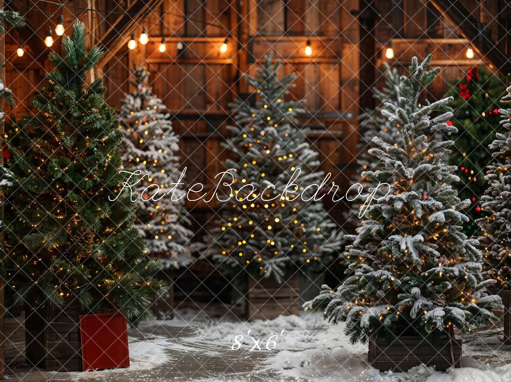 Kate Christmas Tree Bokeh Backdrop Designed by Emetselch - Kate Backdrop AU