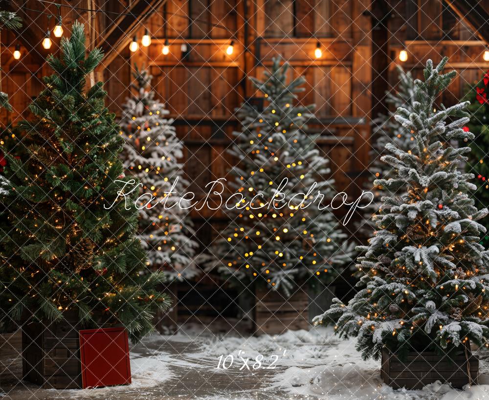 Kate Christmas Tree Bokeh Backdrop Designed by Emetselch - Kate Backdrop AU