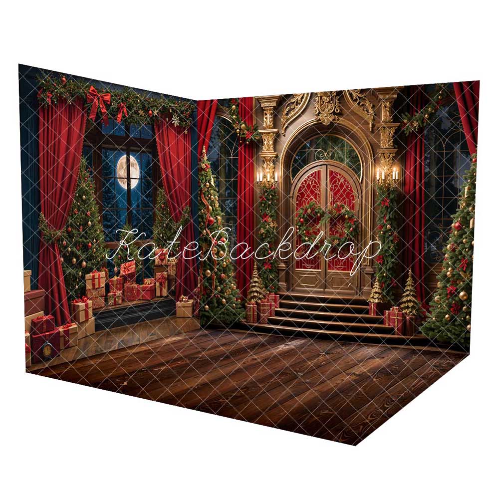 Kate Christmas Moon Night Vintage Door Room Set