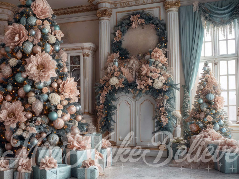 Kate Christmas Flower Vintage Backdrop Designed by Mini MakeBelieve - Kate Backdrop AU