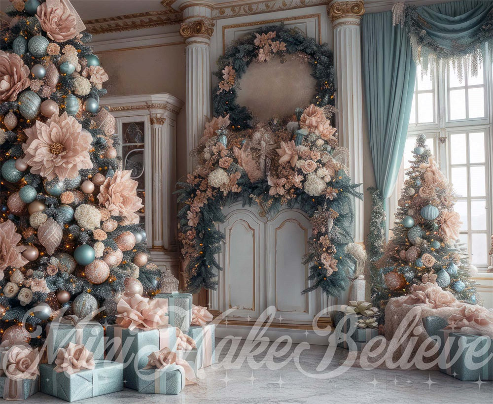 Kate Christmas Flower Vintage Backdrop Designed by Mini MakeBelieve - Kate Backdrop AU