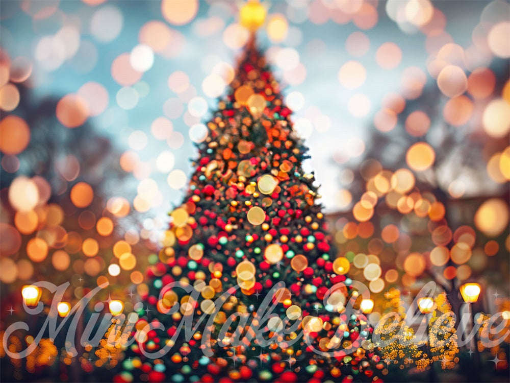 Kate Christmas Blurred Lights Bokeh Backdrop Designed by Mini MakeBelieve - Kate Backdrop AU