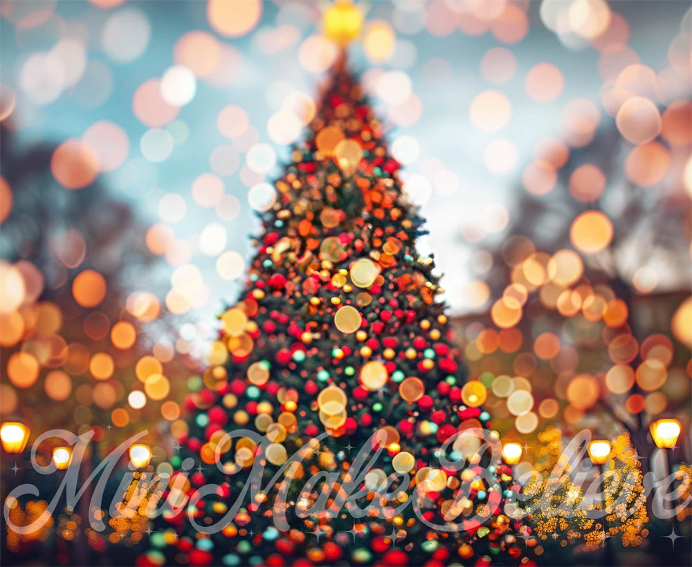 Kate Christmas Blurred Lights Bokeh Backdrop Designed by Mini MakeBelieve - Kate Backdrop AU
