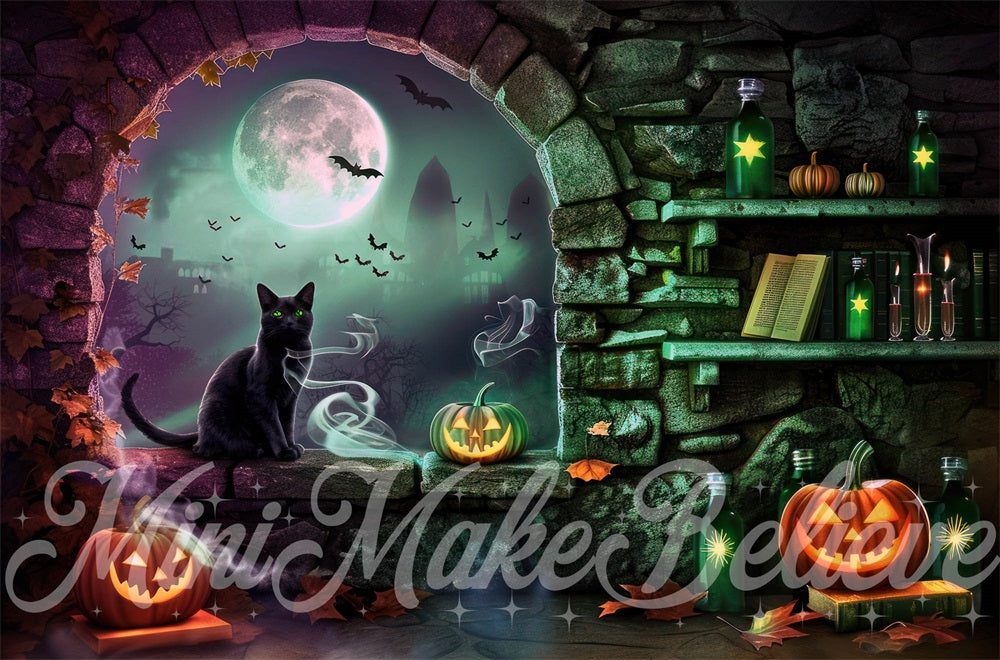 Kate Halloween Witch Room Backdrop Designed by Mini MakeBelieve - Kate Backdrop AU