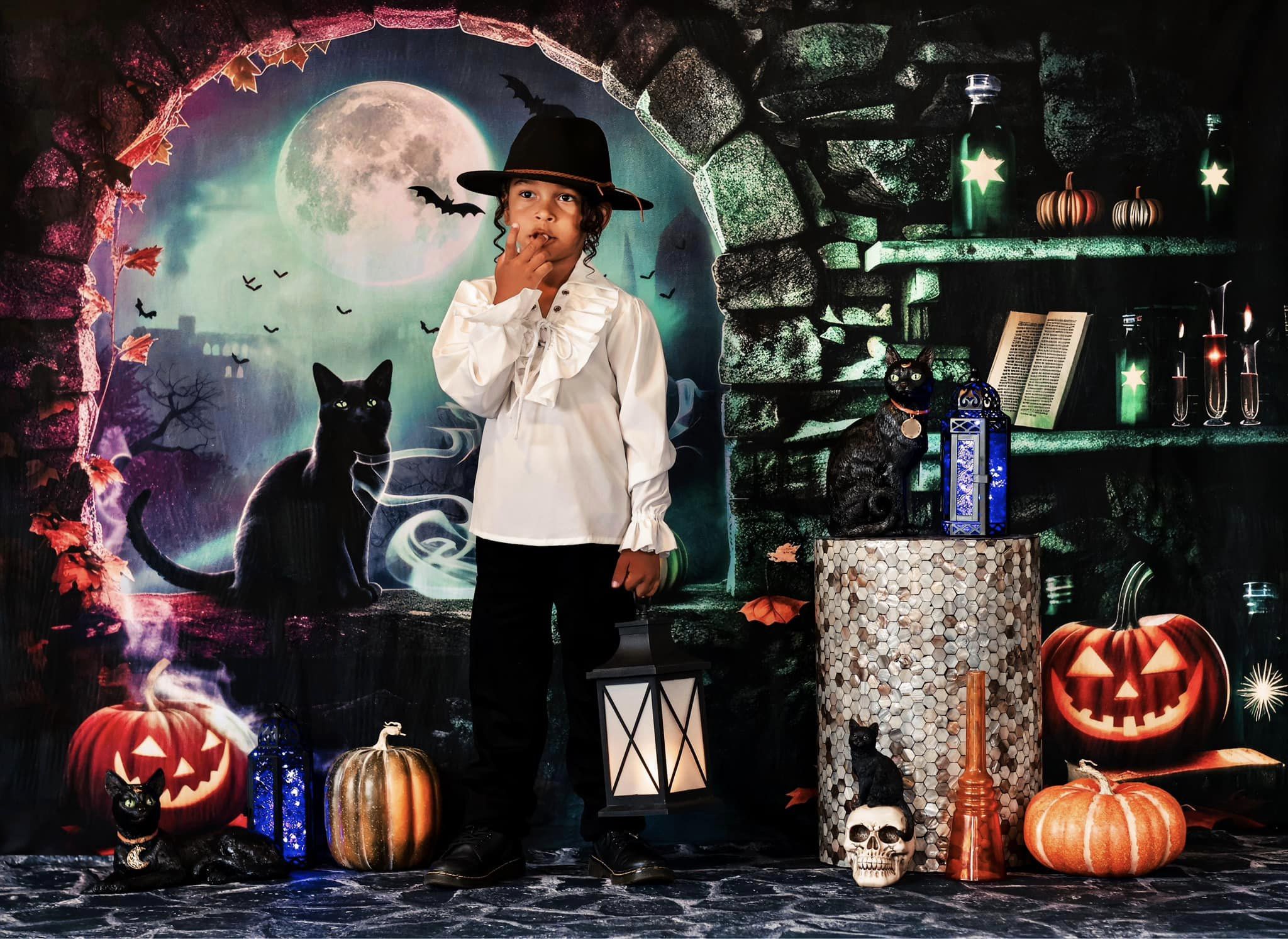 Kate Halloween Witch Room Backdrop for Photography