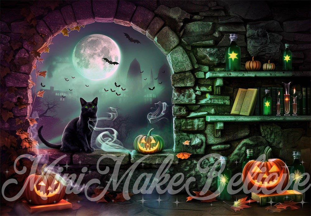 Kate Halloween Witch Room Backdrop Designed by Mini MakeBelieve - Kate Backdrop AU