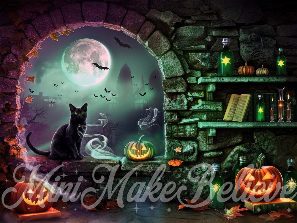 Kate Halloween Witch Room Backdrop Designed by Mini MakeBelieve - Kate Backdrop AU