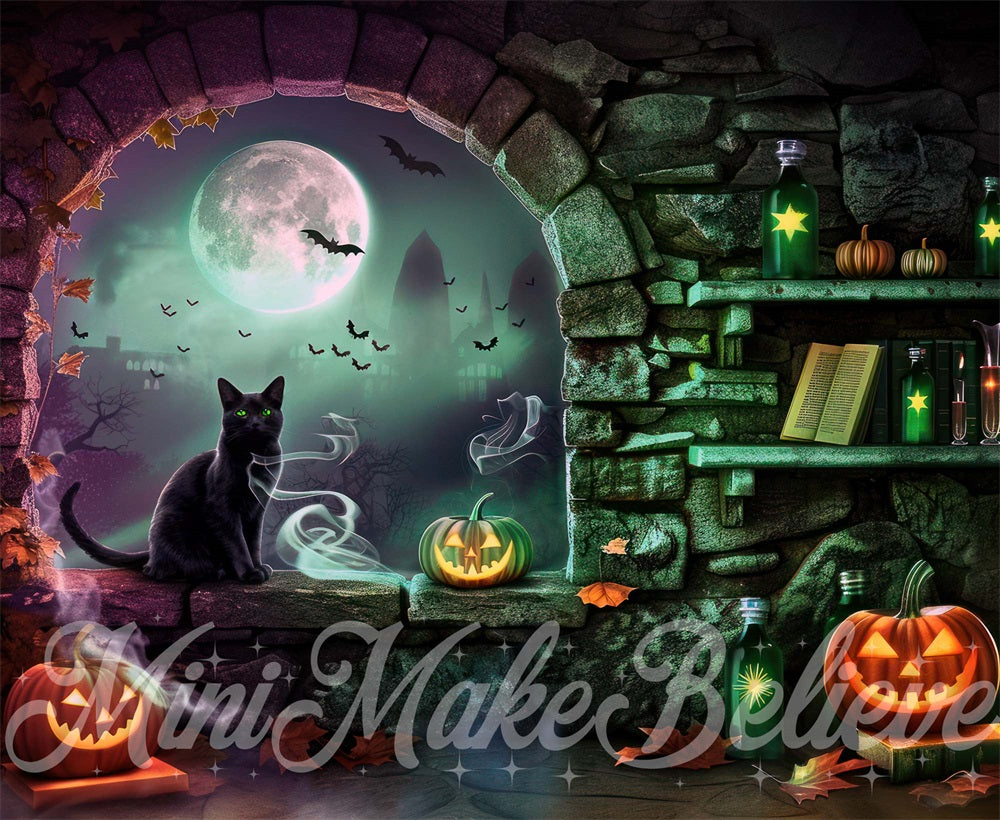 Kate Halloween Witch Room Backdrop Designed by Mini MakeBelieve - Kate Backdrop AU