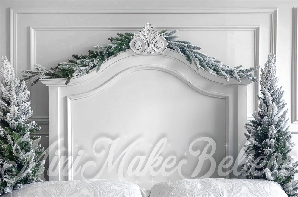 Kate Christmas White Headboard Backdrop Designed by Mini MakeBelieve - Kate Backdrop AU