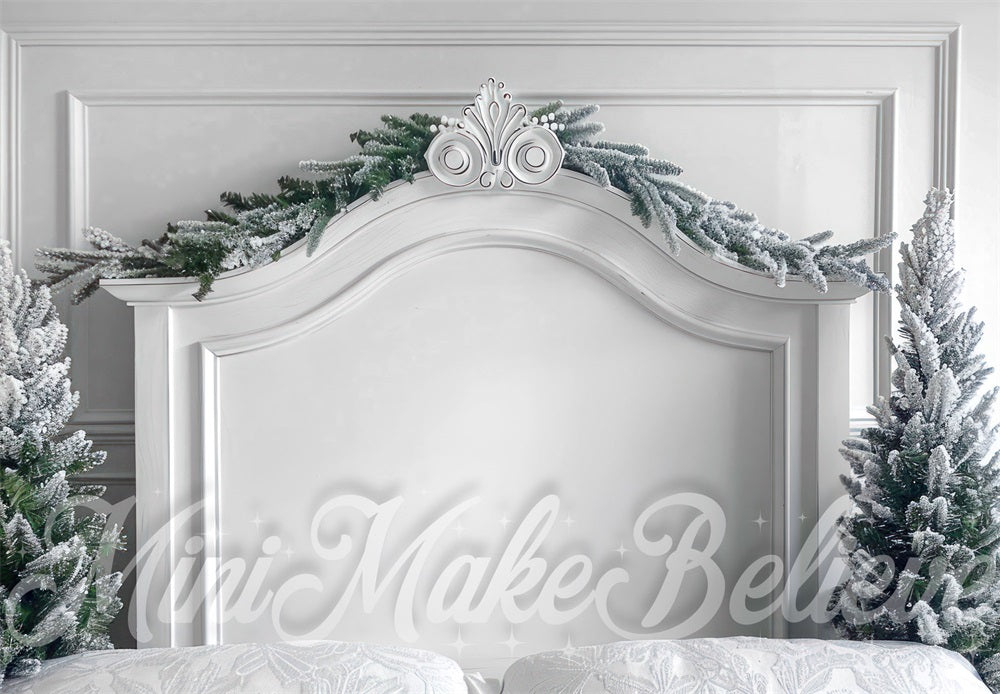 Kate Christmas White Headboard Backdrop Designed by Mini MakeBelieve - Kate Backdrop AU