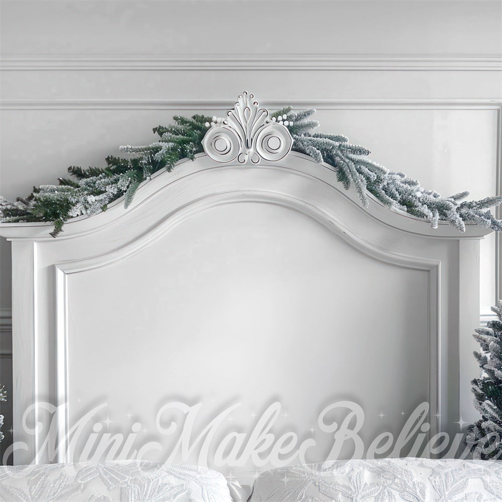 Kate Christmas White Headboard Backdrop Designed by Mini MakeBelieve - Kate Backdrop AU