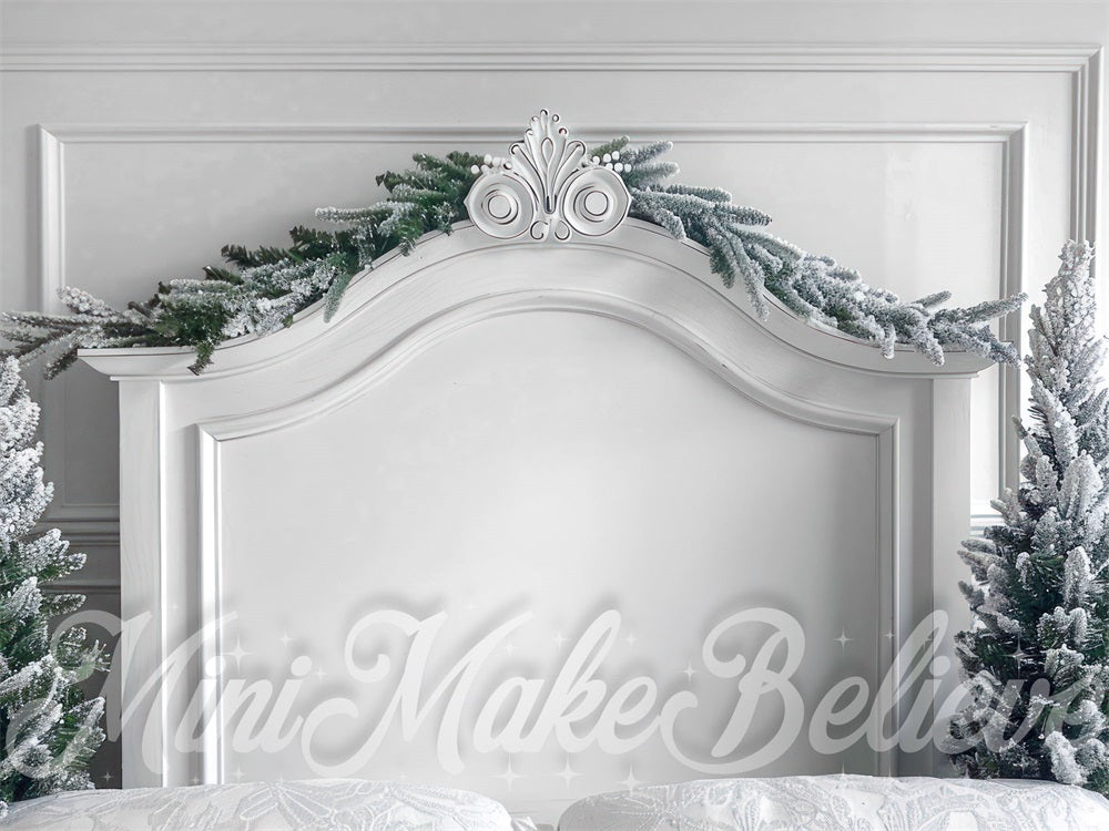Kate Christmas White Headboard Backdrop Designed by Mini MakeBelieve - Kate Backdrop AU