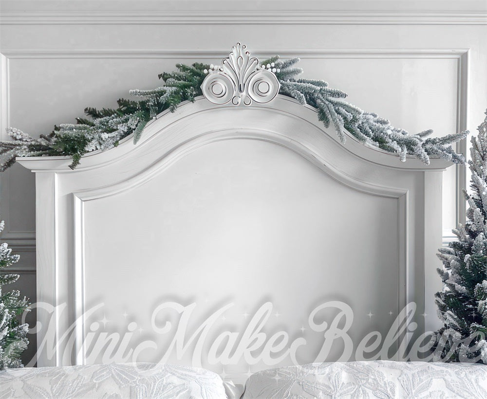 Kate Christmas White Headboard Backdrop Designed by Mini MakeBelieve - Kate Backdrop AU
