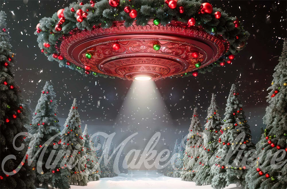 Kate Christmas UFO Backdrop Designed by Mini MakeBelieve - Kate Backdrop AU