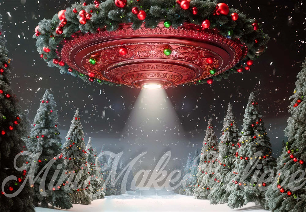 Kate Christmas UFO Backdrop Designed by Mini MakeBelieve - Kate Backdrop AU