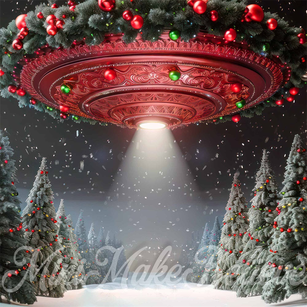 Kate Christmas UFO Backdrop Designed by Mini MakeBelieve - Kate Backdrop AU