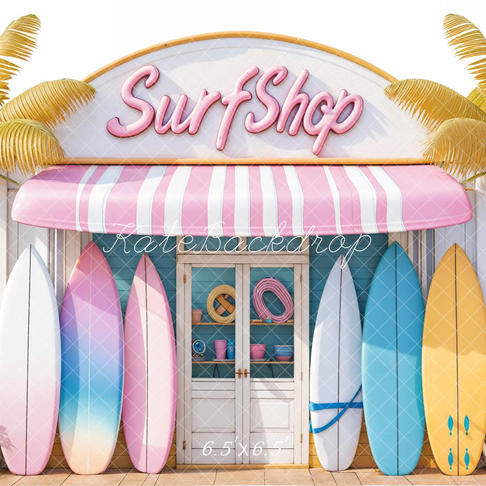 Kate Summer olorful Surf Shop Backdrop Designed by Emetselch - Kate Backdrop AU
