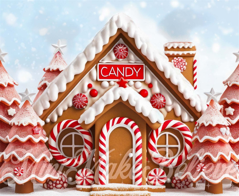 Kate Christmas GingerBread House Backdrop Designed by Mini MakeBelieve - Kate Backdrop AU