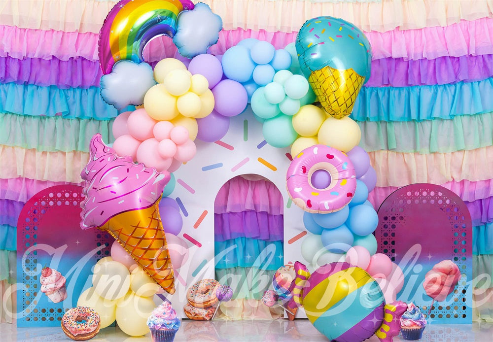 Kate Sweets Cake Smash Backdrop Designed by Mini MakeBelieve - Kate Backdrop AU