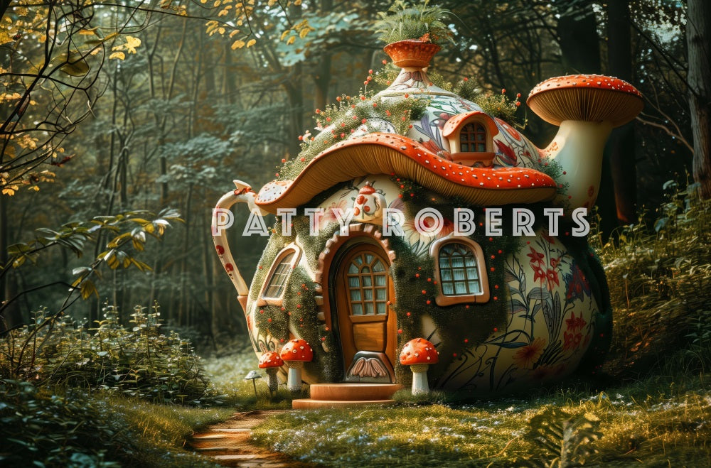 Kate Magical Forest Teapot Backdrop Designed by Patty Robert - Kate Backdrop AU