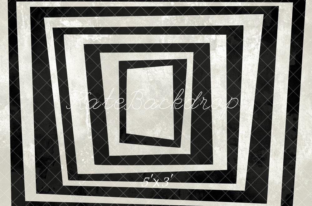 Kate Black White Beetlejuice Frame Backdrop Designed by Mini MakeBelieve - Kate Backdrop AU