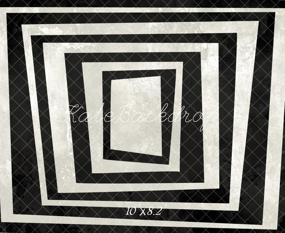 Kate Black White Beetlejuice Frame Backdrop Designed by Mini MakeBelieve - Kate Backdrop AU