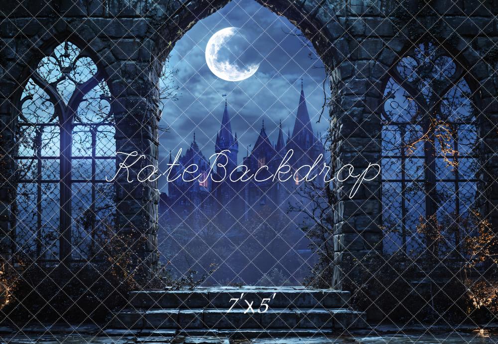 Kate Dark Night Castle Arch Backdrop Designed by Emetselch - Kate Backdrop AU