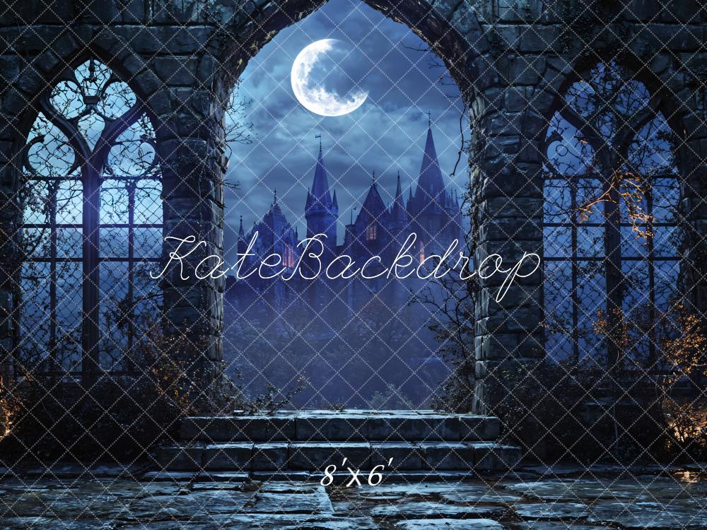Kate Dark Night Castle Arch Backdrop Designed by Emetselch - Kate Backdrop AU