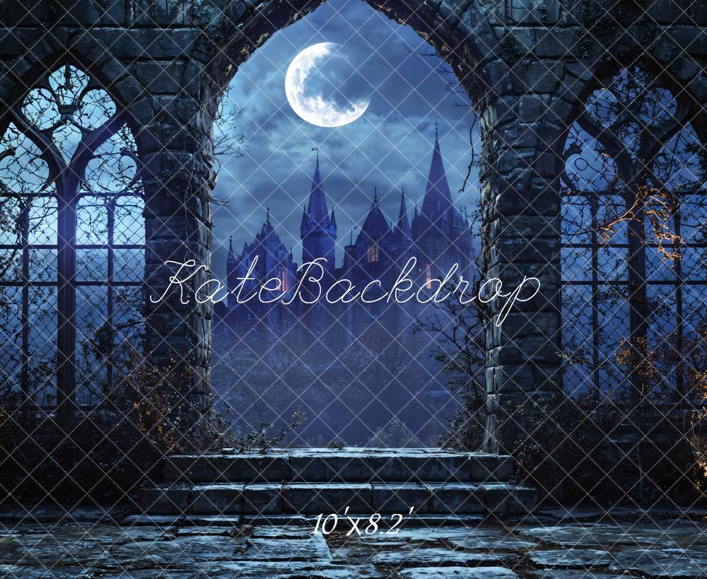 Kate Dark Night Castle Arch Backdrop Designed by Emetselch - Kate Backdrop AU