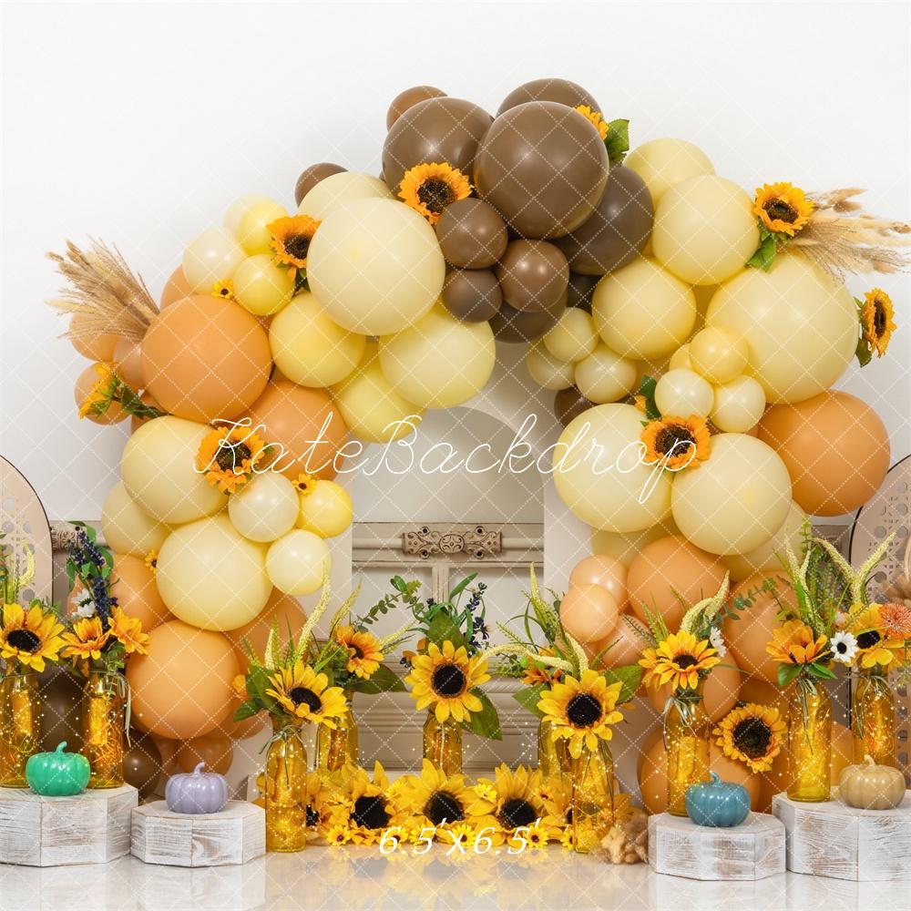 Kate Sunflower Cake Smash Backdrop Designed by Mini MakeBelieve - Kate Backdrop AU