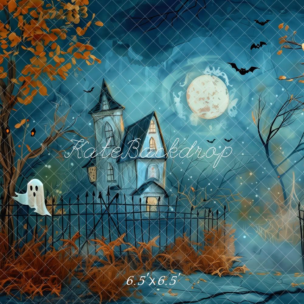 Kate Halloween Haunted House Backdrop Designed by Patty Robert - Kate Backdrop AU