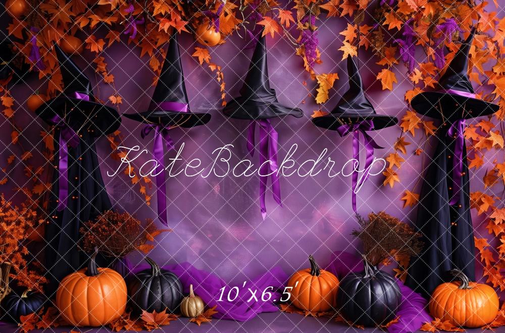 Kate Witchy Hat Halloween Backdrop Designed by Patty Robert - Kate Backdrop AU