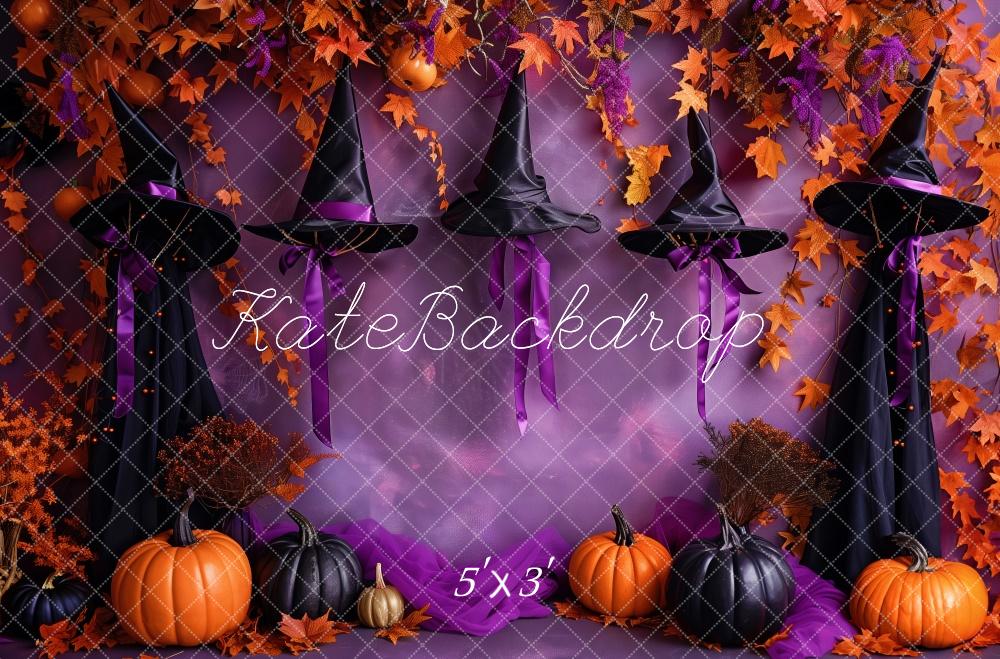 Kate Witchy Hat Halloween Backdrop Designed by Patty Robert - Kate Backdrop AU