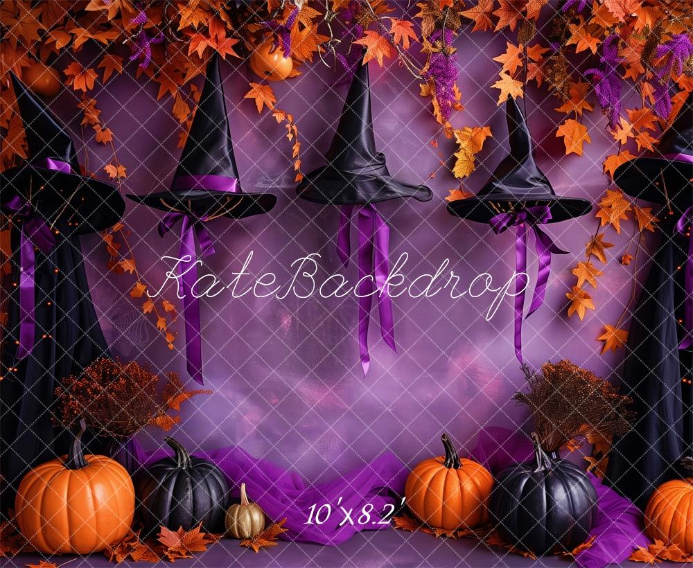 Kate Witchy Hat Halloween Backdrop Designed by Patty Robert - Kate Backdrop AU