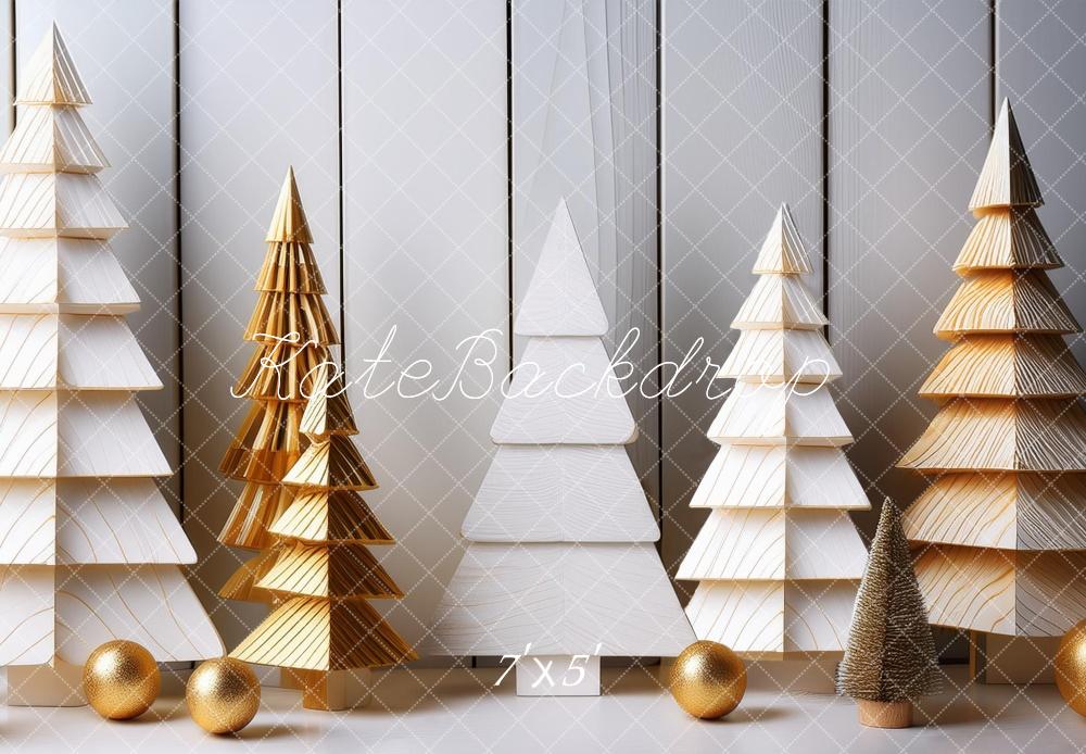 Kate Wooden Christmas Trees Backdrop Designed by Megan Leigh Photography - Kate Backdrop AU