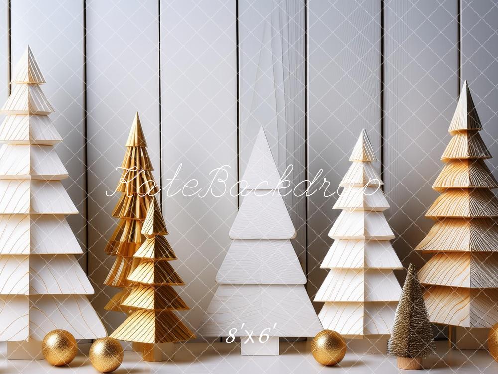 Kate Wooden Christmas Trees Backdrop Designed by Megan Leigh Photography - Kate Backdrop AU