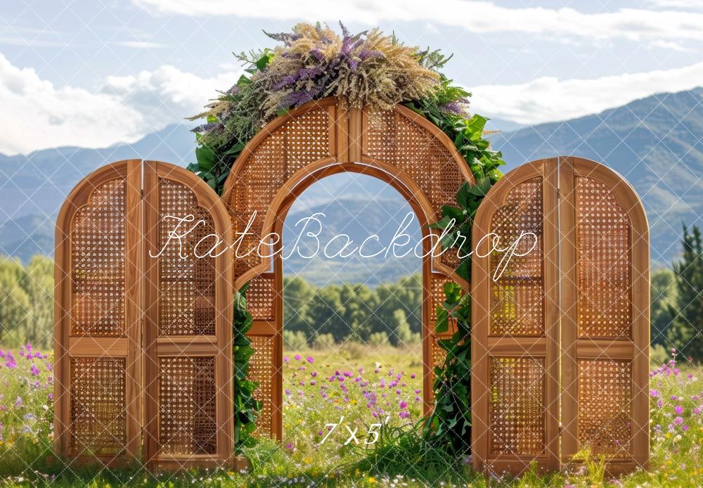 Kate Boho Spring Arch Exterior Backdrop Designed by Mini MakeBelieve - Kate Backdrop AU