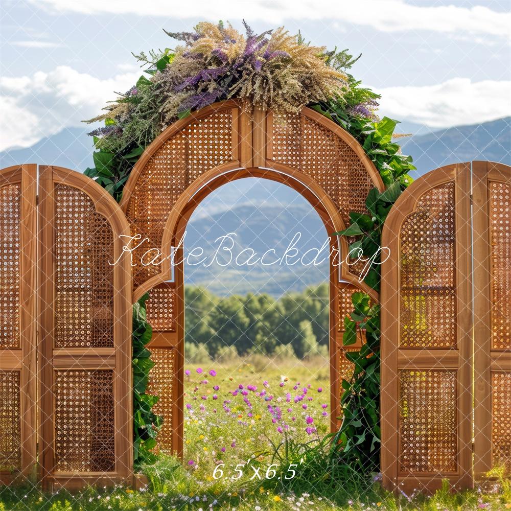 Kate Boho Spring Arch Exterior Backdrop Designed by Mini MakeBelieve - Kate Backdrop AU