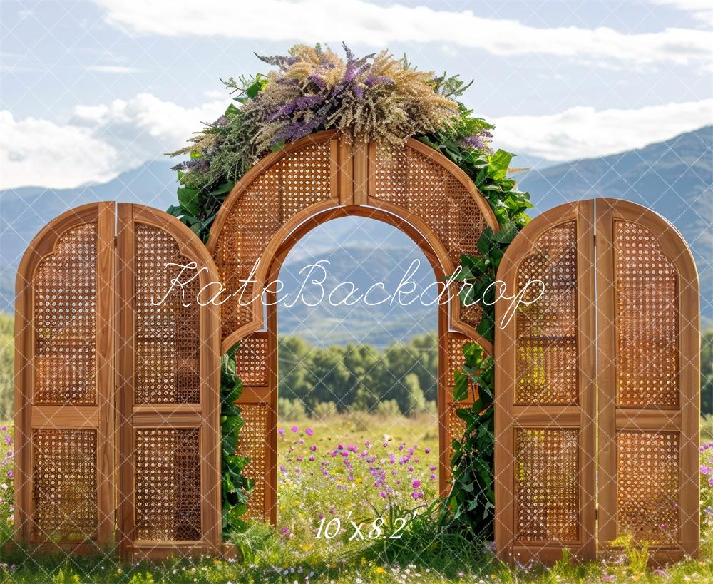 Kate Boho Spring Arch Exterior Backdrop Designed by Mini MakeBelieve - Kate Backdrop AU