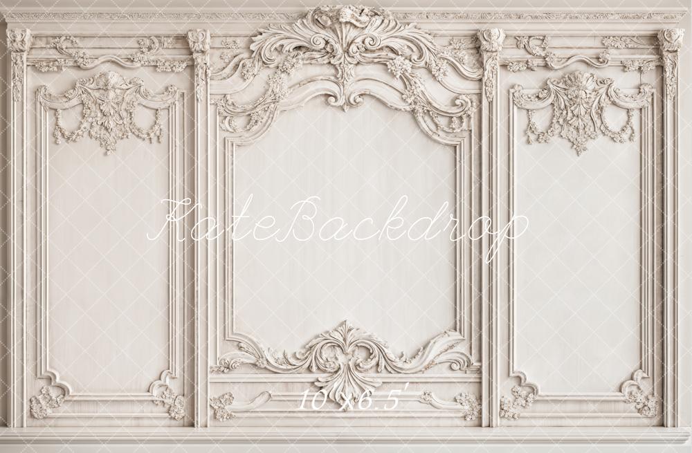Kate Vintage White Elegant Wall Backdrop Designed by Emetselch - Kate Backdrop AU