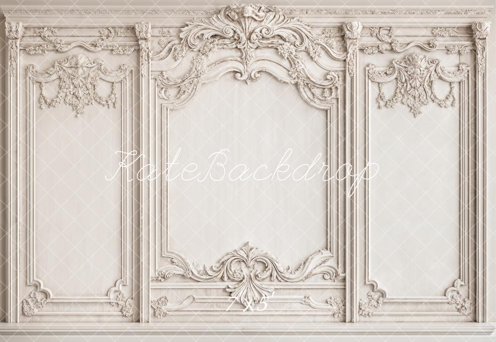 Kate Vintage White Elegant Wall Backdrop Designed by Emetselch - Kate Backdrop AU