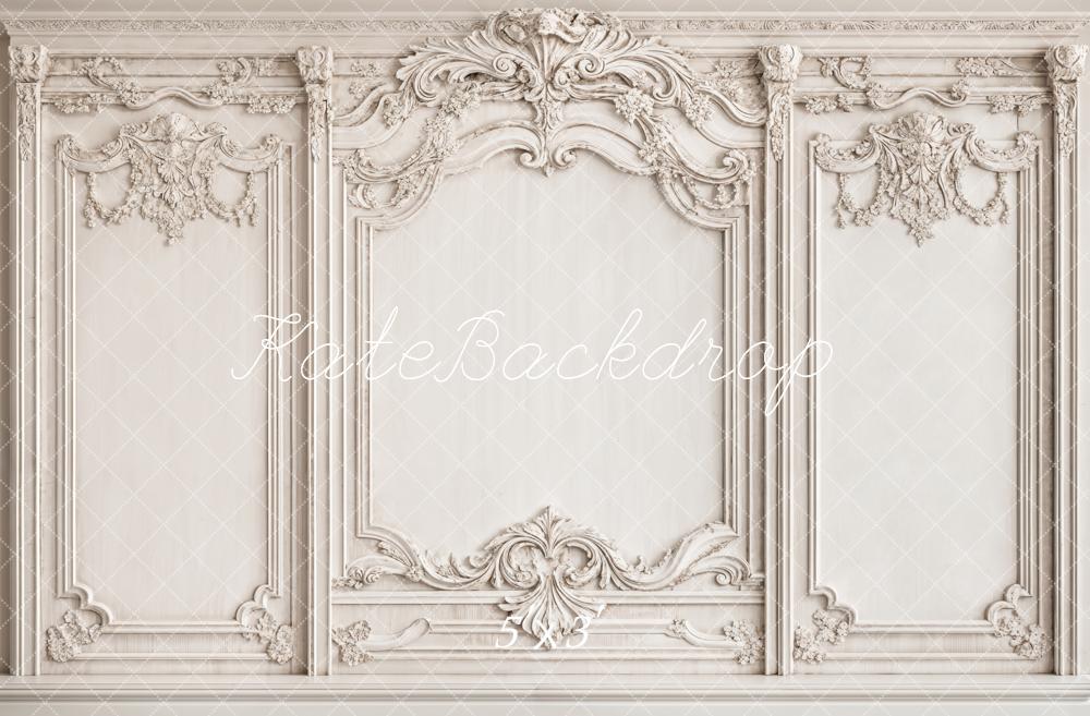 Kate Vintage White Elegant Wall Backdrop Designed by Emetselch - Kate Backdrop AU