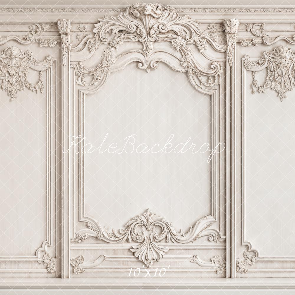 Kate Vintage White Elegant Wall Backdrop Designed by Emetselch - Kate Backdrop AU