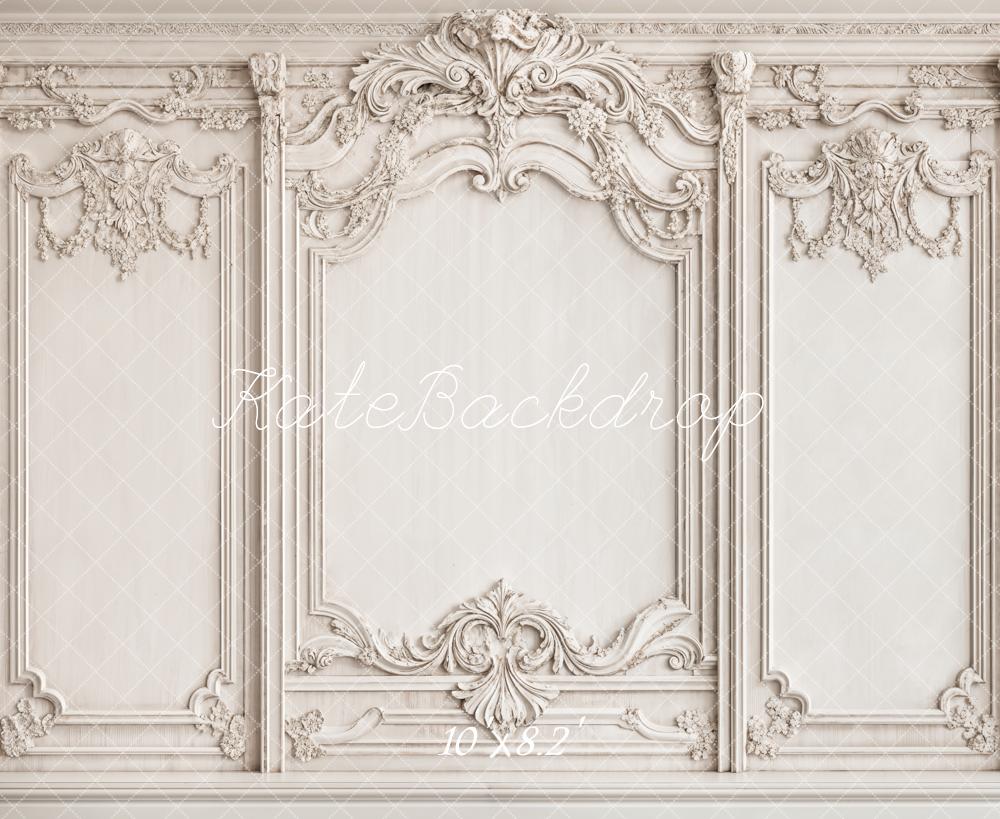 Kate Vintage White Elegant Wall Backdrop Designed by Emetselch - Kate Backdrop AU