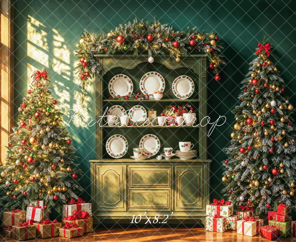 Kate Green Christams Tree Cupboard Backdrop Designed by Chain Photography - Kate Backdrop AU